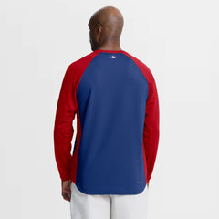 Royal Philadelphia Phillies Nike Authentic Collection Raglan Dri-FIT Sweatshirt