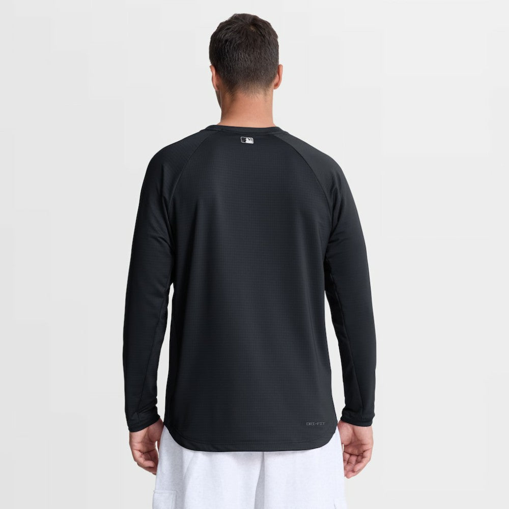 Navy New York Yankees Nike Authentic Collection Raglan Dri-FIT Sweatshirt