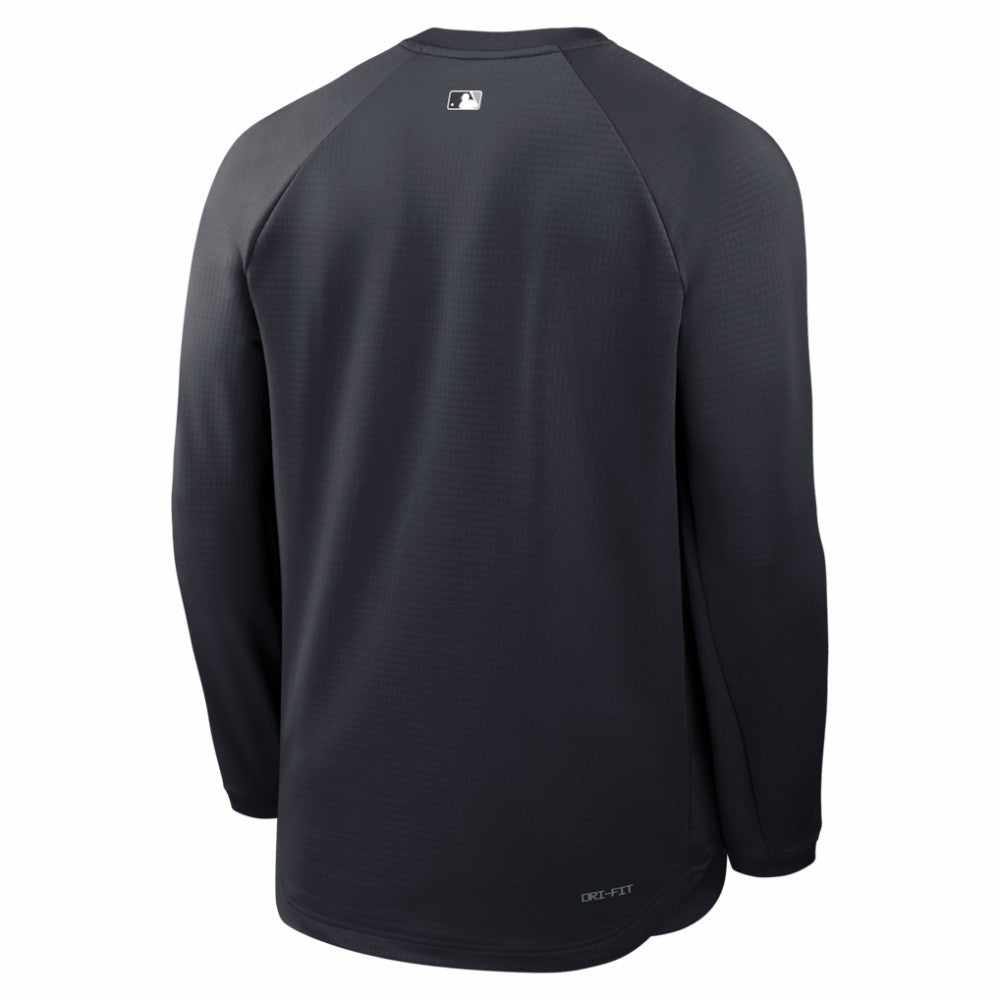 Navy New York Yankees Nike Authentic Collection Raglan Dri-FIT Sweatshirt