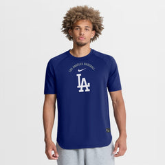 Royal Los Angeles Dodgers Nike Authentic Collection Batting Practice Pre-Game Raglan Dri-FIT Top