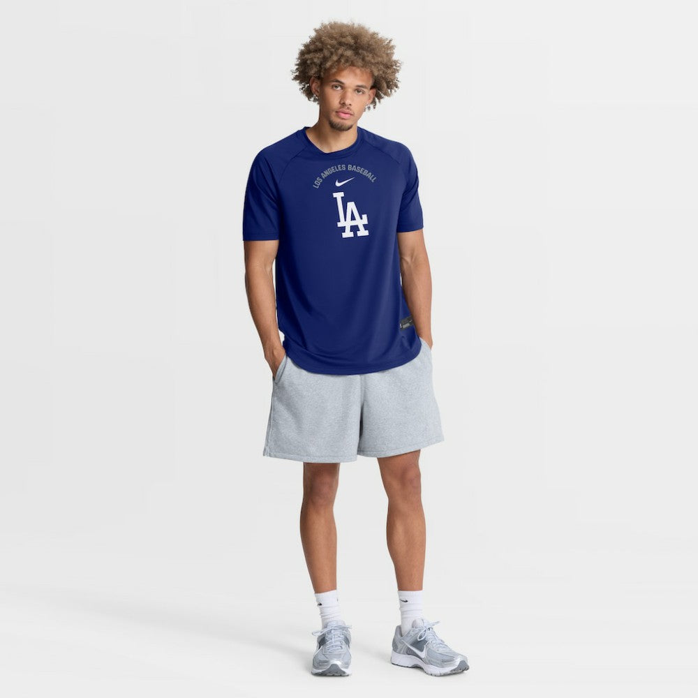 Royal Los Angeles Dodgers Nike Authentic Collection Batting Practice Pre-Game Raglan Dri-FIT Top