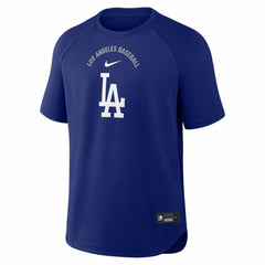 Royal Los Angeles Dodgers Nike Authentic Collection Batting Practice Pre-Game Raglan Dri-FIT Top