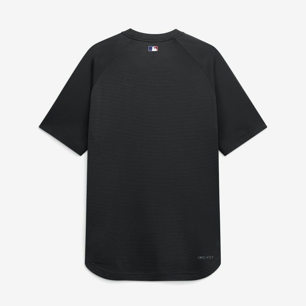 Black Los Angeles Dodgers Nike Authentic Collection Batting Practice Pre-Game Raglan Dri-FIT Top