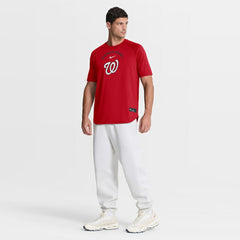 Red Washington Nationals Nike Authentic Collection Batting Practice Pre-Game Raglan Dri-FIT Top