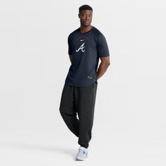 Blue Atlanta Braves Nike Authentic Collection Batting Practice Pre-Game Raglan Dri-FIT Top
