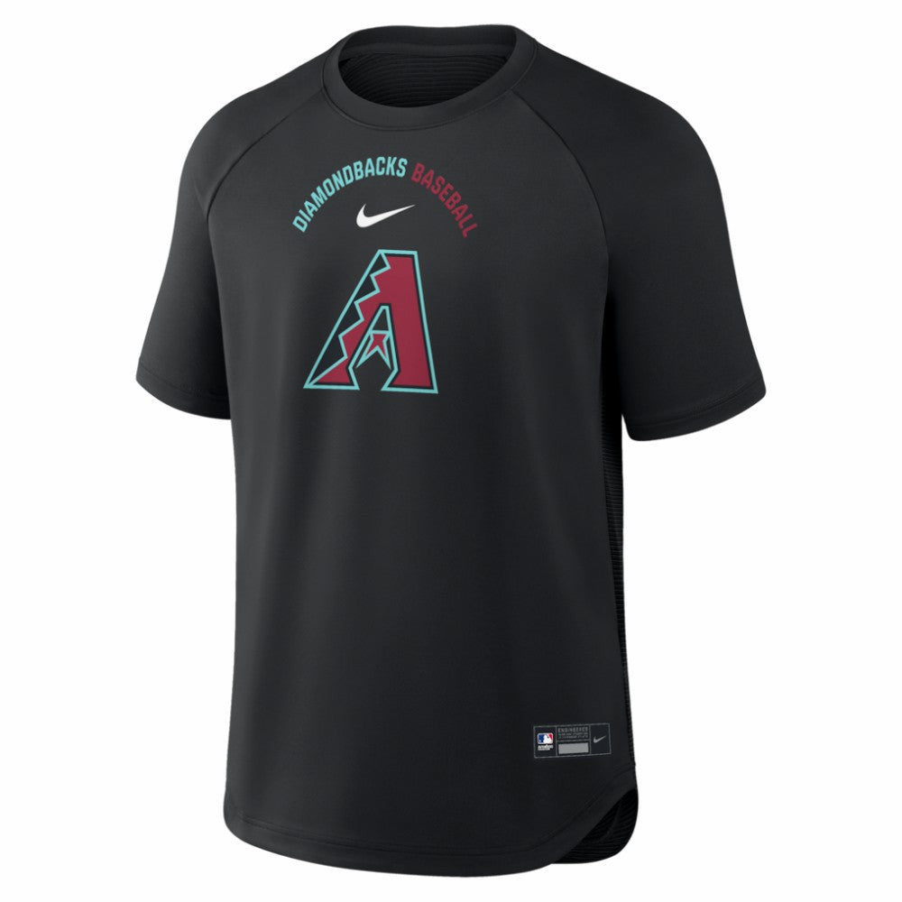 Black Arizona Diamondbacks Nike Authentic Collection Batting Practice Pre-Game Raglan Dri-FIT Top
