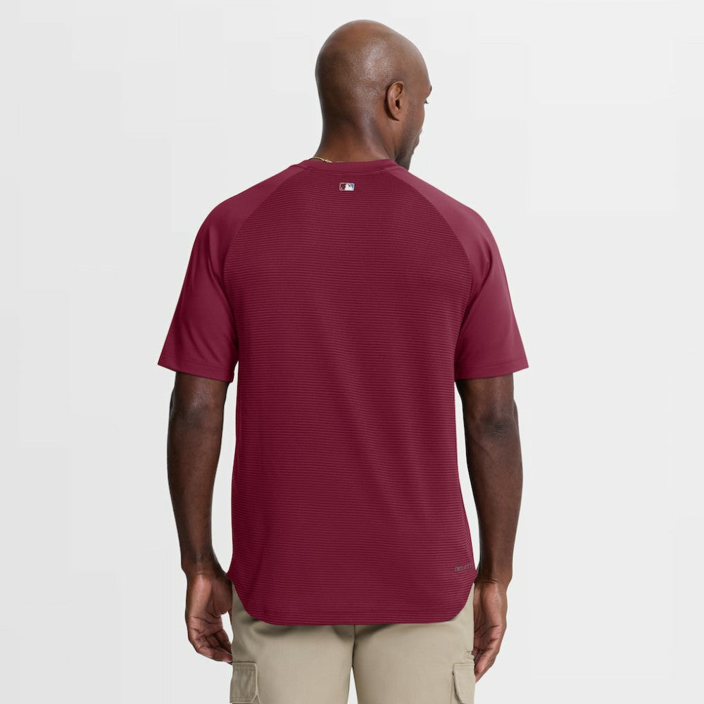 Burgundy Philadelphia Phillies Nike Authentic Collection Batting Practice Pre-Game Raglan Dri-FIT Top