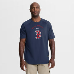 Navy Boston Red Sox Nike Authentic Collection Batting Practice Pre-Game Raglan Dri-FIT Top