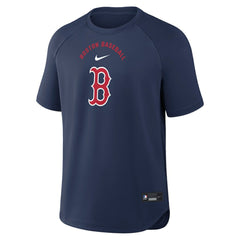 Navy Boston Red Sox Nike Authentic Collection Batting Practice Pre-Game Raglan Dri-FIT Top