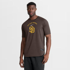 Brown San Diego Padres Nike Authentic Collection Batting Practice Pre-Game Raglan Dri-FIT Top