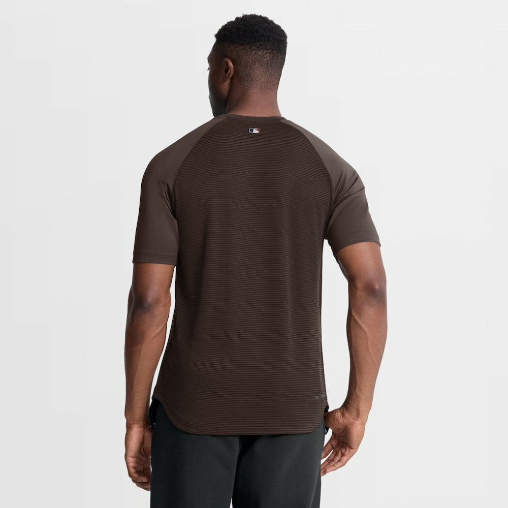 Brown San Diego Padres Nike Authentic Collection Batting Practice Pre-Game Raglan Dri-FIT Top