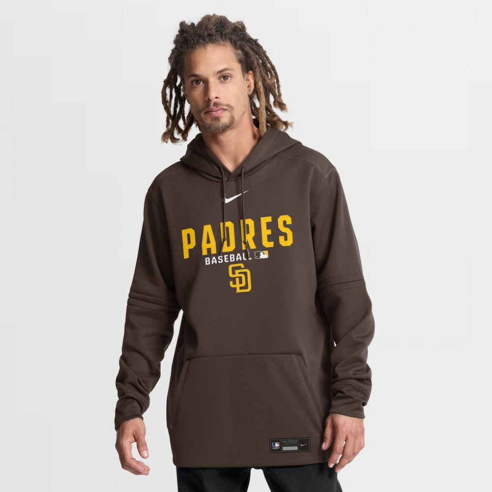 Brown San Diego Padres Nike Authentic Collection Therma-FIT Hoodie