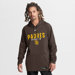 Brown San Diego Padres Nike Authentic Collection Therma-FIT Hoodie