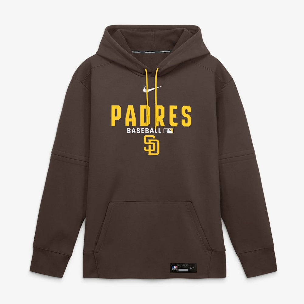 Brown San Diego Padres Nike Authentic Collection Therma-FIT Hoodie