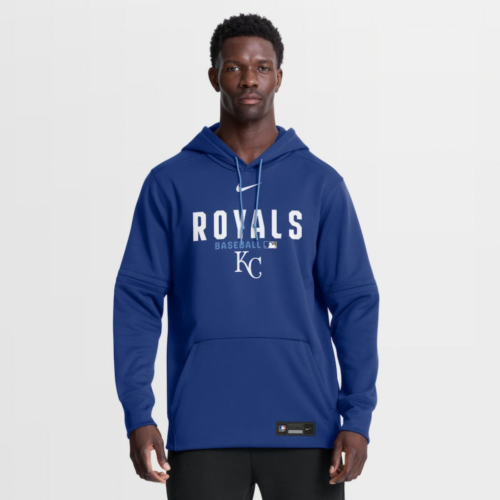 Royal Kansas City Royals Nike Authentic Collection Therma-FIT Hoodie