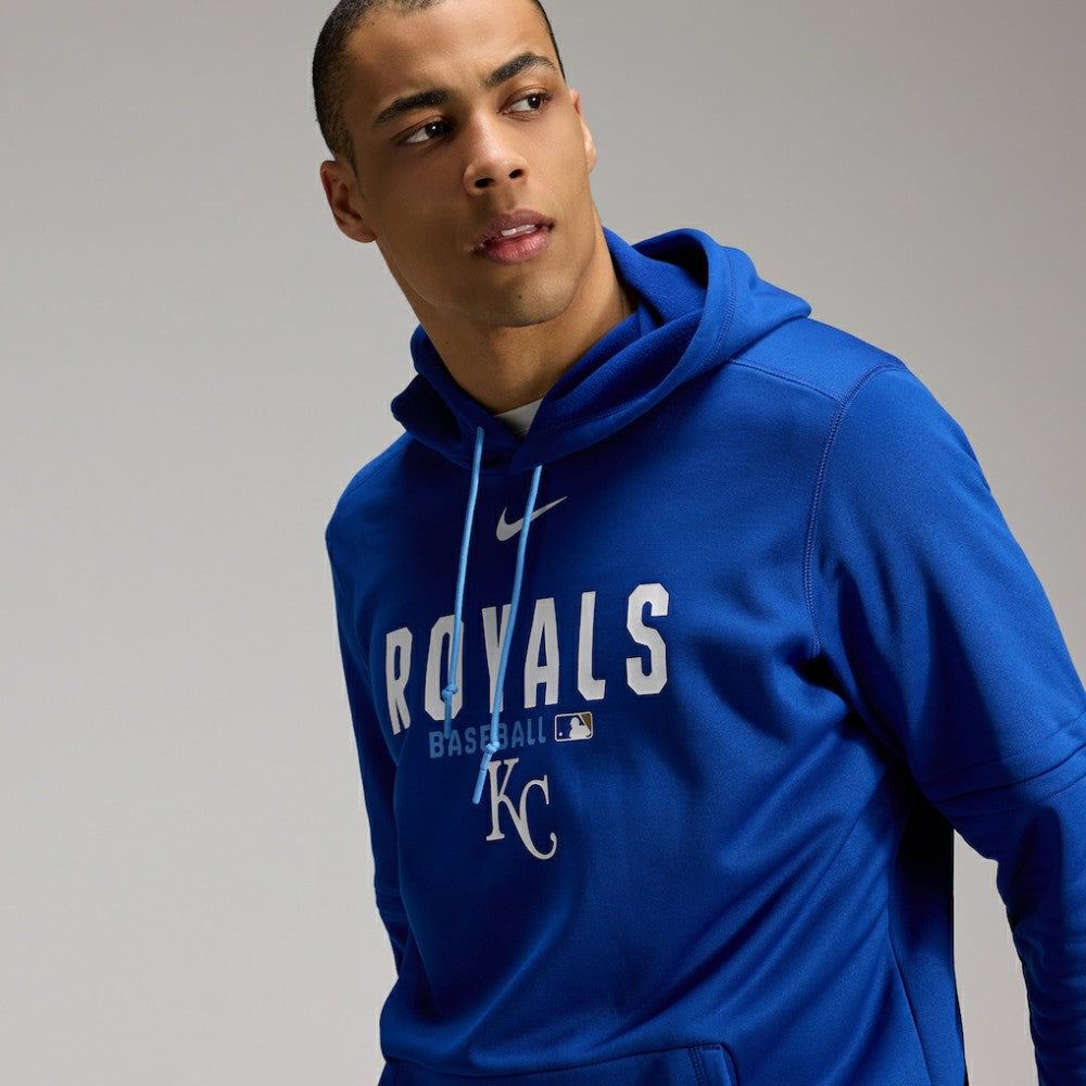 Royal Kansas City Royals Nike Authentic Collection Therma-FIT Hoodie