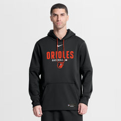 Black Baltimore Orioles Nike Authentic Collection Therma-FIT Hoodie
