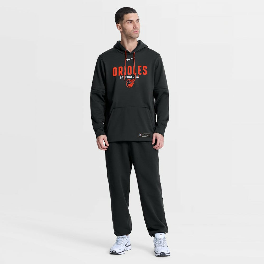 Black Baltimore Orioles Nike Authentic Collection Therma-FIT Hoodie
