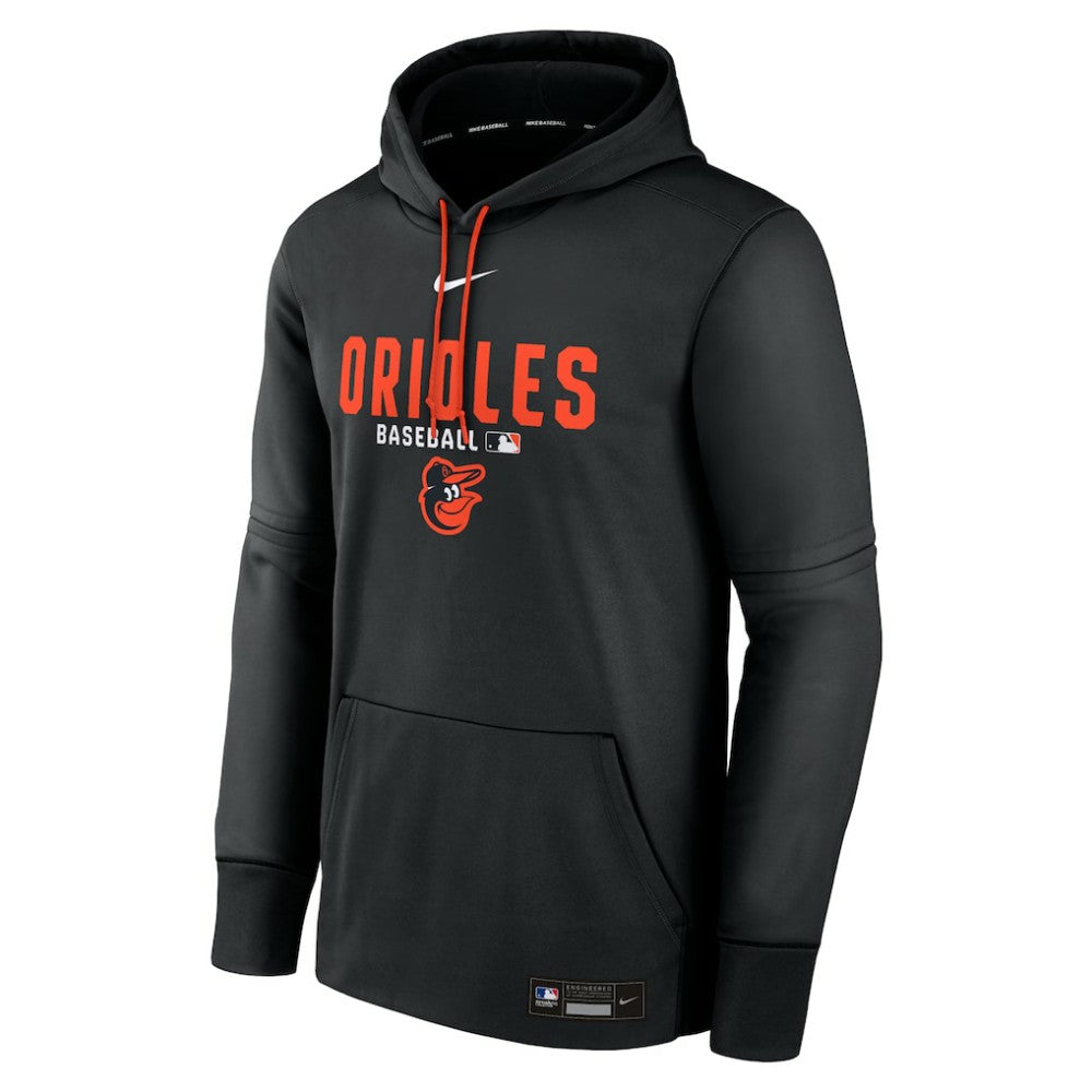 Black Baltimore Orioles Nike Authentic Collection Therma-FIT Hoodie