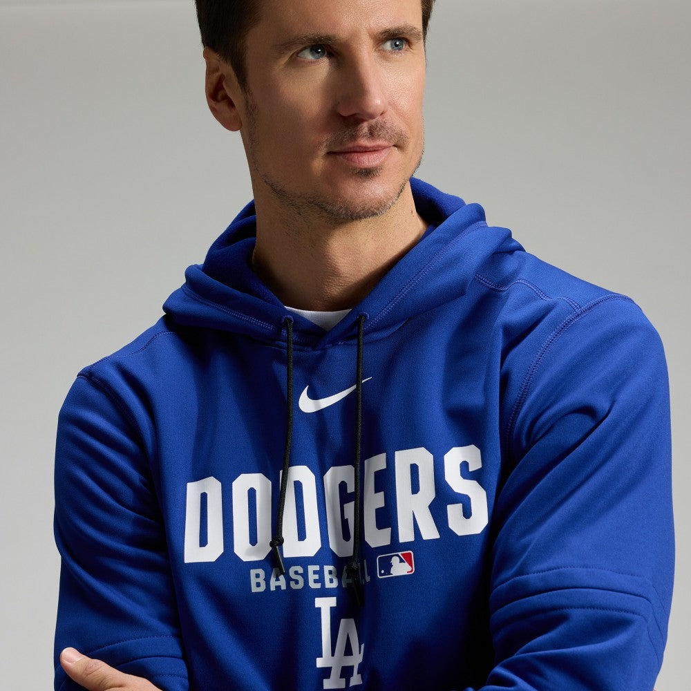 Royal Los Angeles Dodgers Nike Authentic Collection Therma-FIT Hoodie