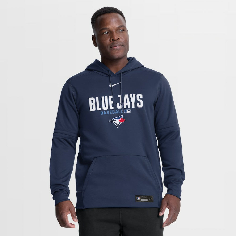Navy Toronto Blue Jays Nike Authentic Collection Therma-FIT Hoodie