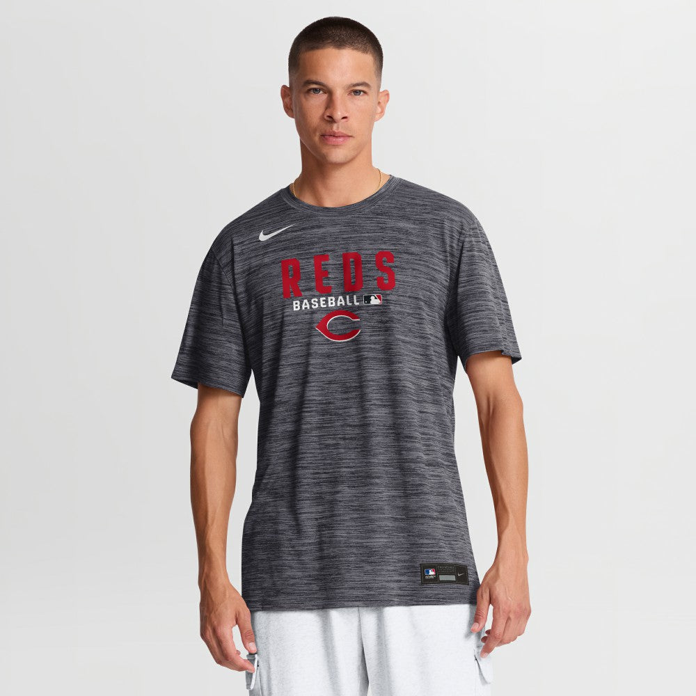 Black Cincinnati Reds Nike Authentic Collection Velocity Dri-FIT T-Shirt
