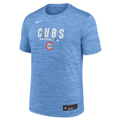 Light Blue Chicago Cubs Nike Authentic Collection Velocity Dri-FIT T-Shirt