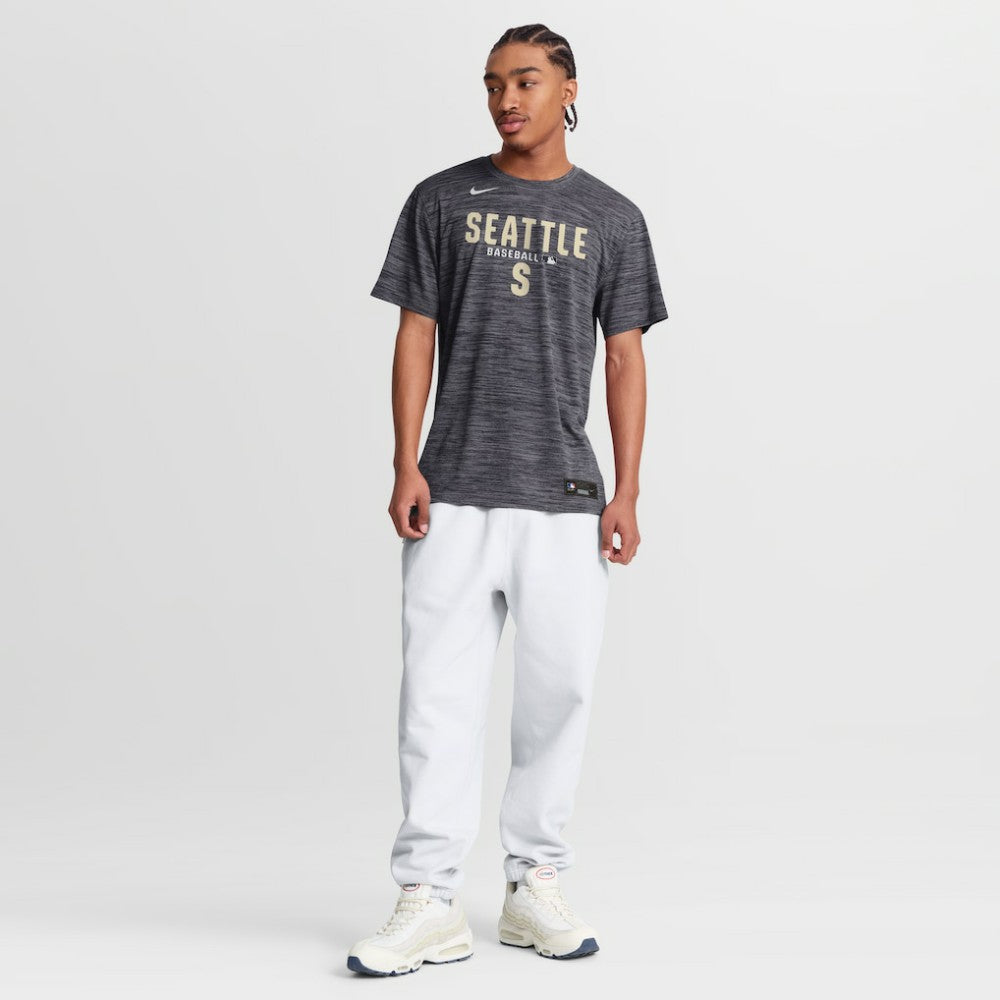 Black Seattle Mariners Nike Authentic Collection Velocity Dri-FIT T-Shirt