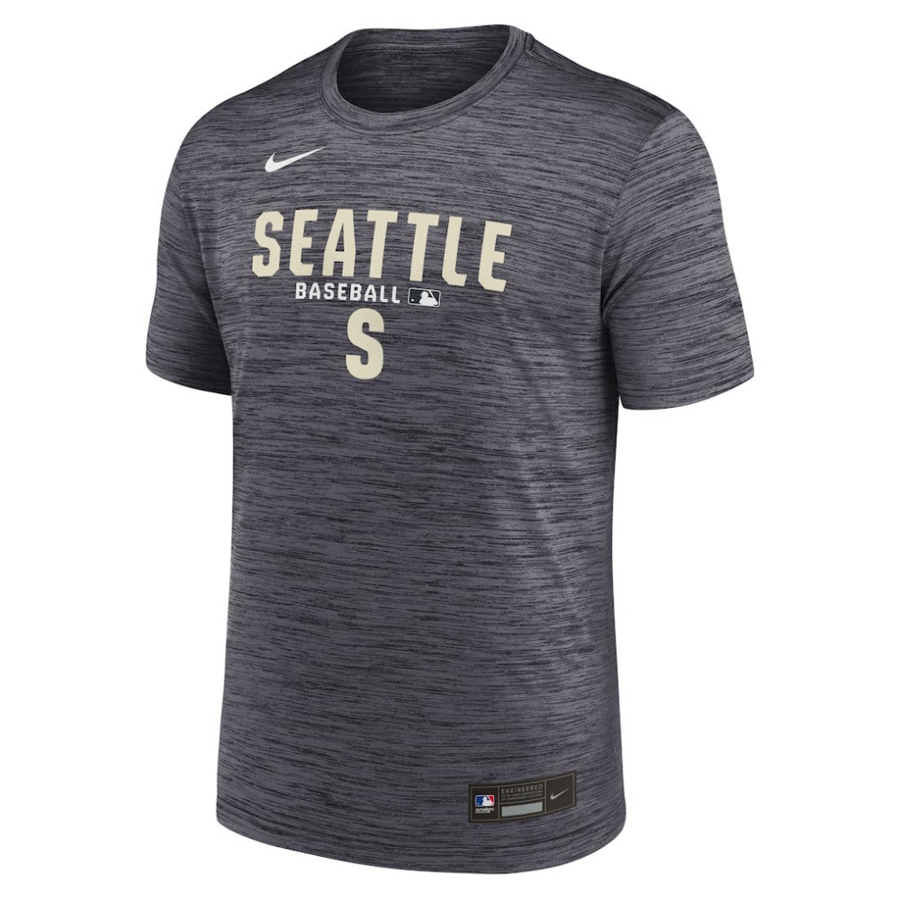 Black Seattle Mariners Nike Authentic Collection Velocity Dri-FIT T-Shirt