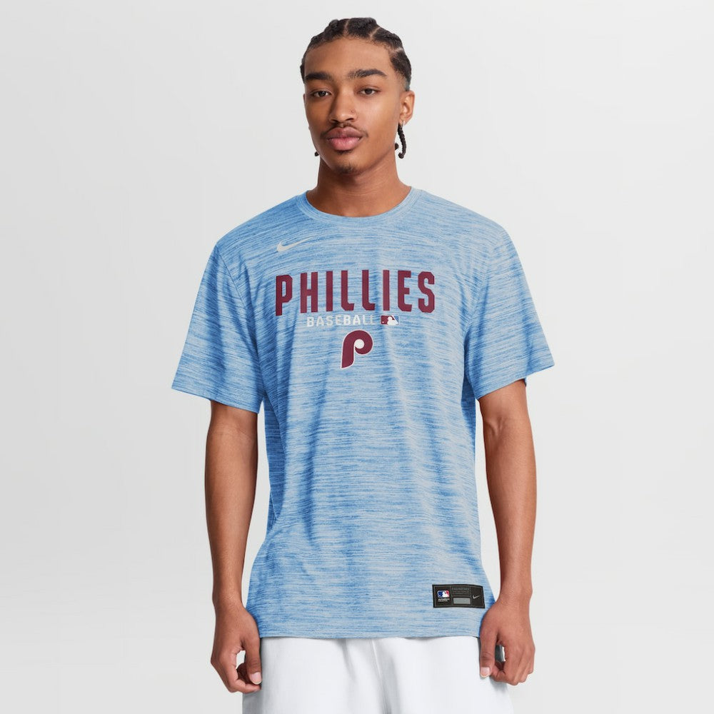 Light Blue Philadelphia Phillies Nike Authentic Collection Velocity Dri-FIT T-Shirt