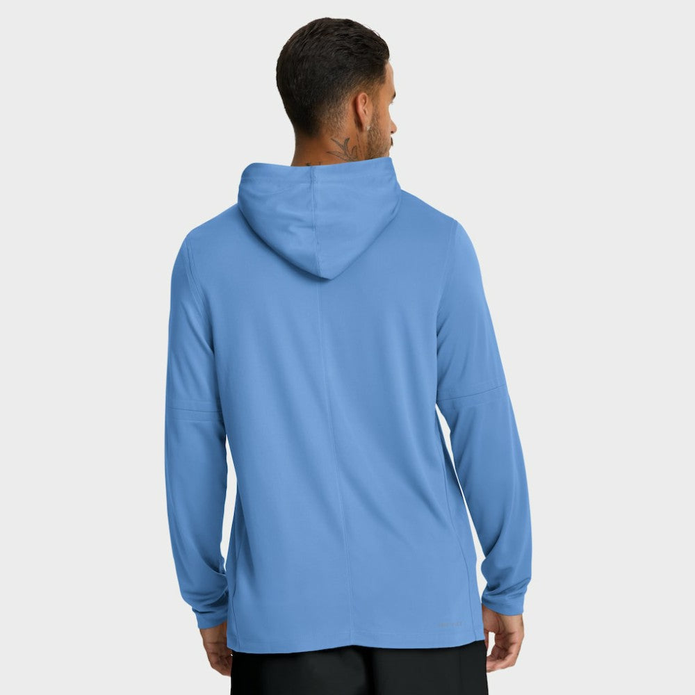 Light Blue Kansas City Royals Nike Authentic Collection Dri-FIT Long Sleeve Hooded T-Shirt