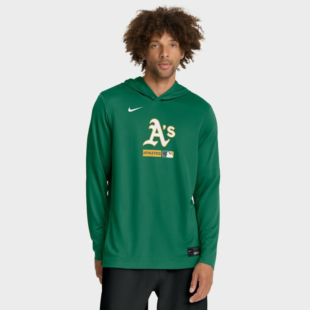 Kelly Green Athletics Nike Authentic Collection Dri-FIT Long Sleeve Hooded T-Shirt