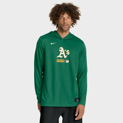Kelly Green Athletics Nike Authentic Collection Dri-FIT Long Sleeve Hooded T-Shirt