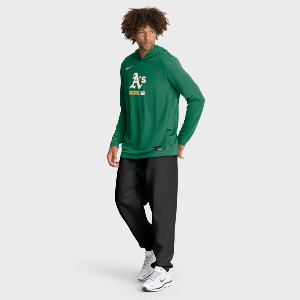 Kelly Green Athletics Nike Authentic Collection Dri-FIT Long Sleeve Hooded T-Shirt