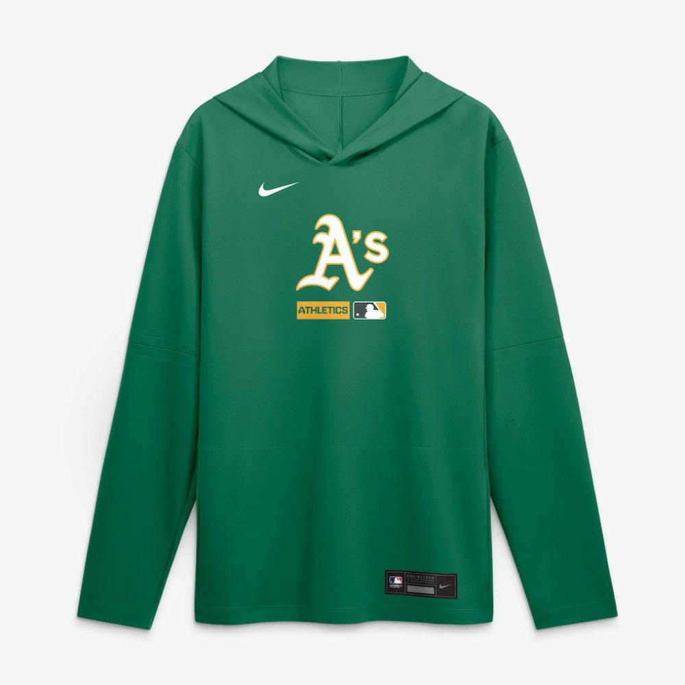 Kelly Green Athletics Nike Authentic Collection Dri-FIT Long Sleeve Hooded T-Shirt
