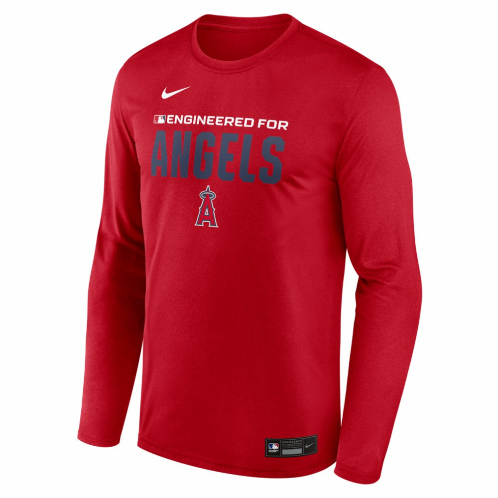 Red Los Angeles Angels Nike Authentic Collection Legend Dri-FIT Long Sleeve T-Shirt