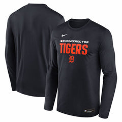 Navy Detroit Tigers Nike Authentic Collection Legend Dri-FIT Long Sleeve T-Shirt