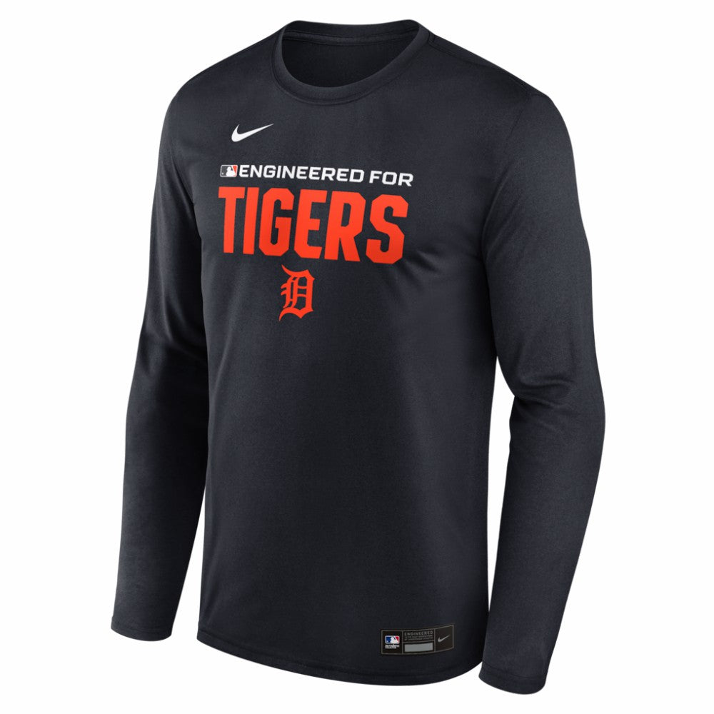 Navy Detroit Tigers Nike Authentic Collection Legend Dri-FIT Long Sleeve T-Shirt