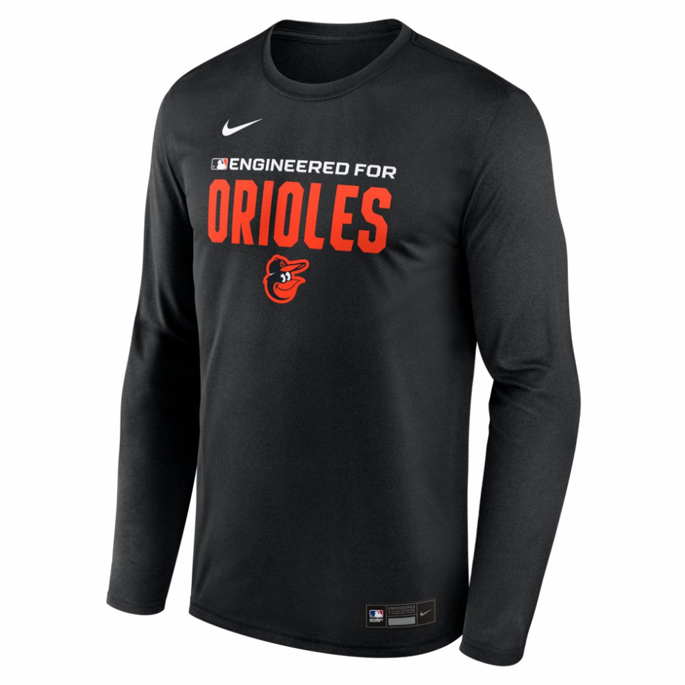 Black Baltimore Orioles Nike Authentic Collection Legend Dri-FIT Long Sleeve T-Shirt