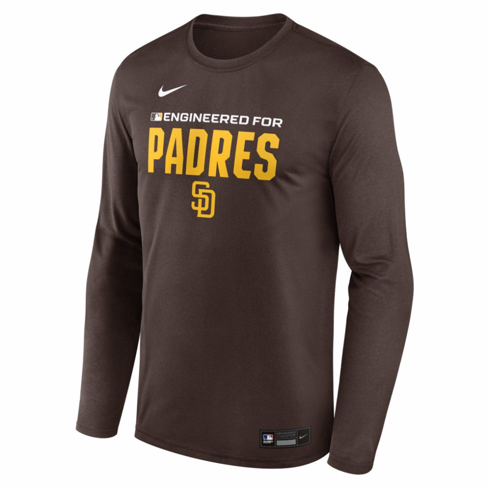 Brown San Diego Padres Nike Authentic Collection Legend Dri-FIT Long Sleeve T-Shirt