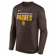 Brown San Diego Padres Nike Authentic Collection Legend Dri-FIT Long Sleeve T-Shirt