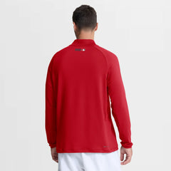 Red Washington Nationals Nike Authentic Collection Dri-FIT Raglan Half-Zip Pullover