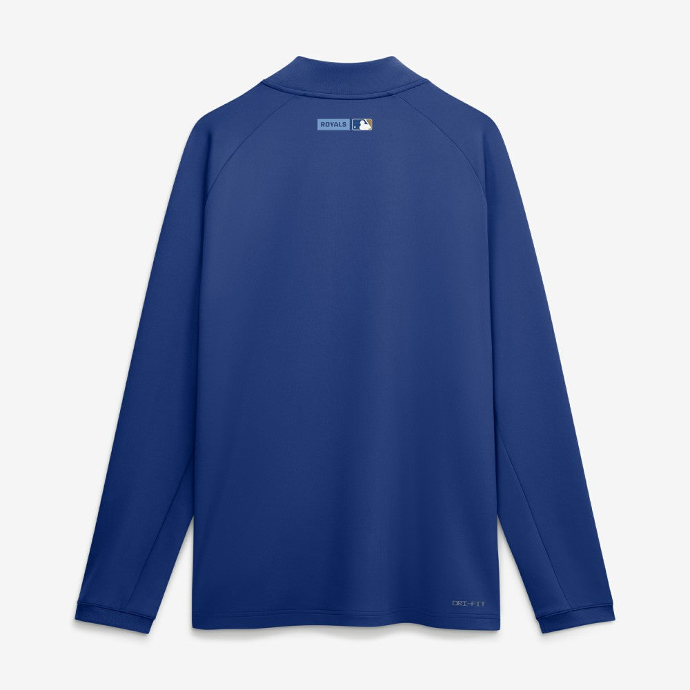 Royal Kansas City Royals Nike Authentic Collection Dri-FIT Raglan Half-Zip Pullover