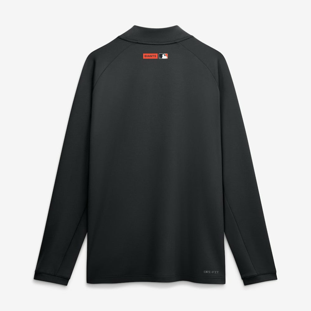 Black San Francisco Giants Nike Authentic Collection Dri-FIT Raglan Half-Zip Pullover