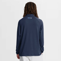 Navy Tampa Bay Rays Nike Authentic Collection Dri-FIT Raglan Half-Zip Pullover