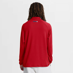 Red Philadelphia Phillies Nike Authentic Collection Dri-FIT Raglan Half-Zip Pullover