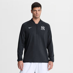 Navy New York Yankees Nike Authentic Collection Dri-FIT Raglan Half-Zip Pullover