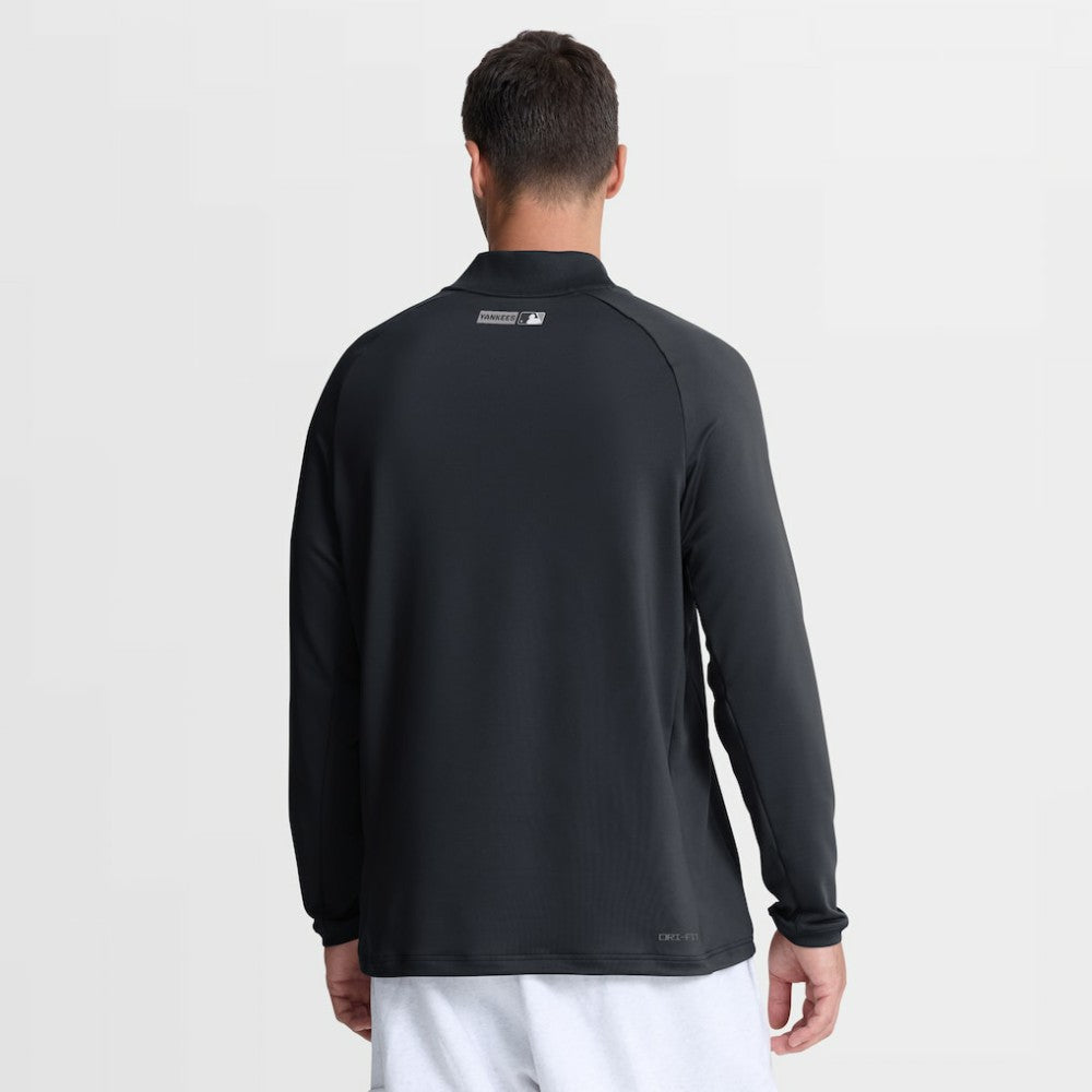 Navy New York Yankees Nike Authentic Collection Dri-FIT Raglan Half-Zip Pullover