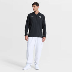 Navy New York Yankees Nike Authentic Collection Dri-FIT Raglan Half-Zip Pullover