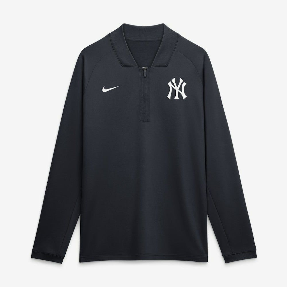 Navy New York Yankees Nike Authentic Collection Dri-FIT Raglan Half-Zip Pullover